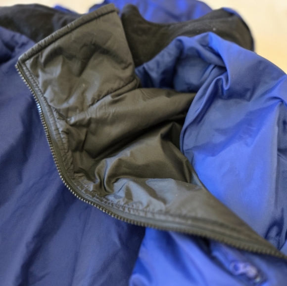 Vintage Y2K Columbia Sportswear Ski Jacket 80s 90s Blue Red Hooded Parka L - Picture 13 of 16